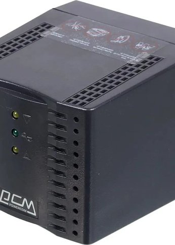 Стабилизатор напряжения Powercom TCA-1200 600Вт 1200ВА черный