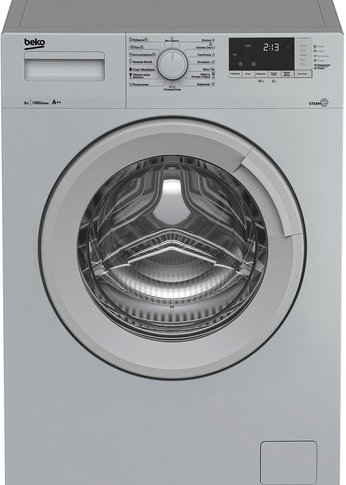 Стиральная машина Beko WSRE6512ZSS серебристый 6кг 1000об/мин