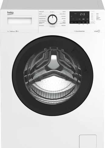 Стиральная машина Beko WSRE7612XAWI белый 7кг 1200об/мин