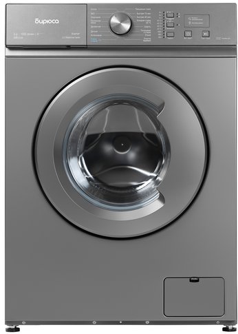 Стиральная машина Бирюса WM-SM510/08 M металлик 5кг 1000об/мин с паром узкая инвертор