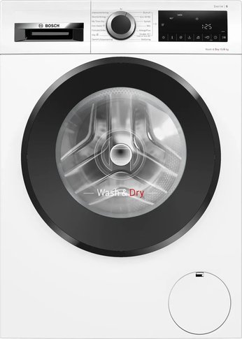 Стиральная машина Bosch WNA144VLSN, стирка 9кг, сушка 6кг, 1400об/мин,  инверторная, англ.панель