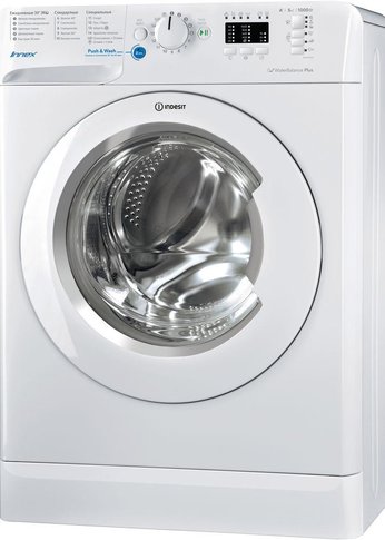 Стиральная машина Indesit BWUA 51051 L B белый, 5кг, 1000об/мин