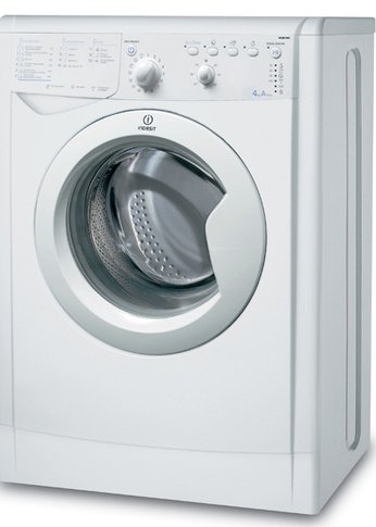 Стиральная машина Indesit EcoTime IWUB 4085 белый, 4кг, 800об/мин, узкая