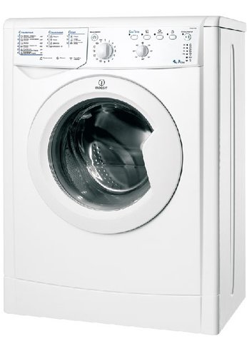 Стиральная машина Indesit EcoTime IWUB 4105 белый, 4кг, 1000об/мин, узкая