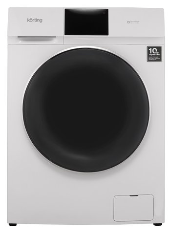 Стиральная машина Korting KWD 60DV107 белый 10кг/7кг сушка 1200об/мин с паром инвертор