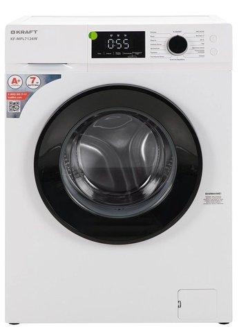Стиральная машина Kraft KF-MPL7126W белый 7кг 1000об/мин с паром узкая