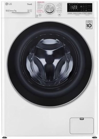 Стиральная машина LG F2V5HS1W белый 7кг 1200об/мин инвертор с паром