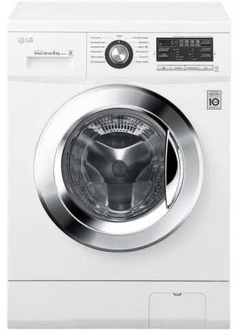 Стиральная машина LG Mega 2 Refresh F1096ND3 белый, 6кг, 1000об/мин, инвертор