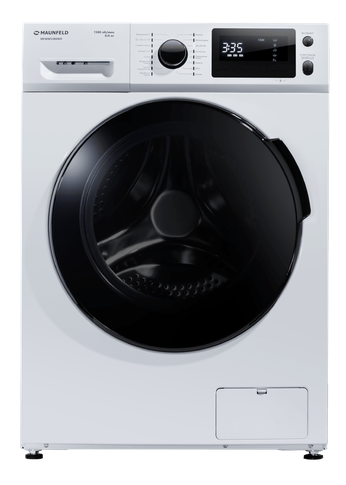 Стиральная машина Maunfeld MFWM1586WH белый, стирка 8 кг, сушка 6кг, 1500об/мин, с паром, инвернор