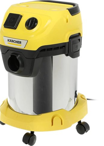 Строительный пылесос Karcher WD 3 P S V-17/4/20 1000Вт (уборка: сухая/сбор воды) желтый (1.628-190.0)