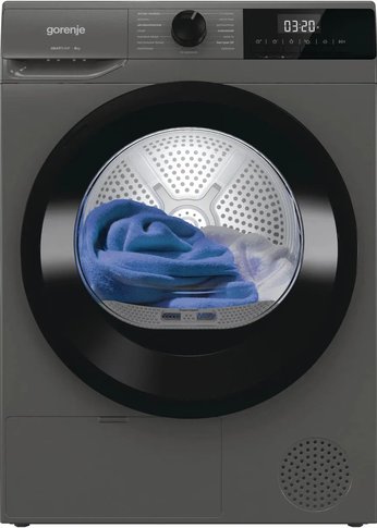 Сушильная машина Gorenje D2HNE82/C кл.энер.:A++ макс.загр.:8кг серый