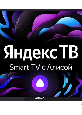 Телевизор LED 24" Asano 24LH8010T черный SmartTV