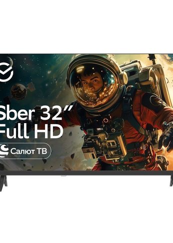 Телевизор LED 32" Sber SDX-32F3112 черный FHD SmartTV