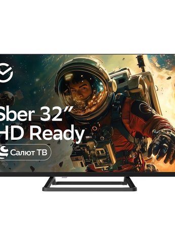 Телевизор LED 32" Sber SDX-32H3114 черный HD SmartTV