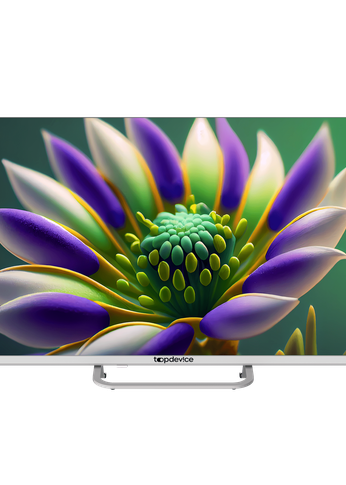 Телевизор LED 32" Topdevice TDTV32CS04HWE белый SmartTV безрамочный