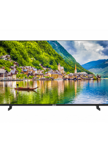 Телевизор LED 43" Akai TA43BU500 черный SmartTV безрамочный