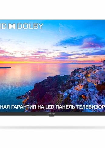 Телевизор LED 43" Harper 43F660TS черный SmartTV безрамочный