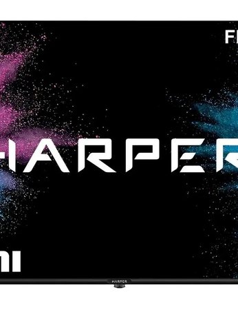 Телевизор LED 43" Harper 43F720T черный SmartTV Яндекс.ТВ безрамочный