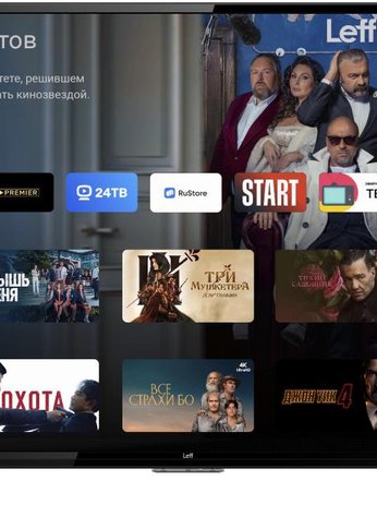 Телевизор LED 43" Leff 43F670S черный SmartTV Android VK MARUSIA