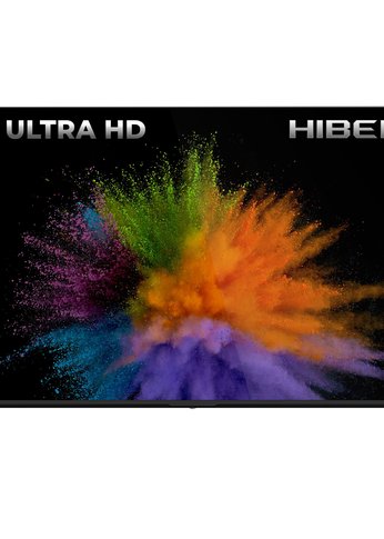 Телевизор LED 50" Hiberg 50Y UHD-R черный SmartTV безрамочный