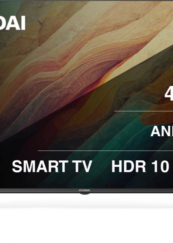 Телевизор LED 50" Hyundai H-LED50BU7009 Android TV Frameless черный 4K Ultra HD 60Hz MEMC DVB-T DVB-T2 DVB-C DVB-S DVB-S2 USB WiFi Smart TV