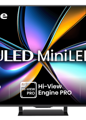 Телевизор LED 55'' Hisense 55U7Q PRO черный 4K UHD SmartTV безрамочный