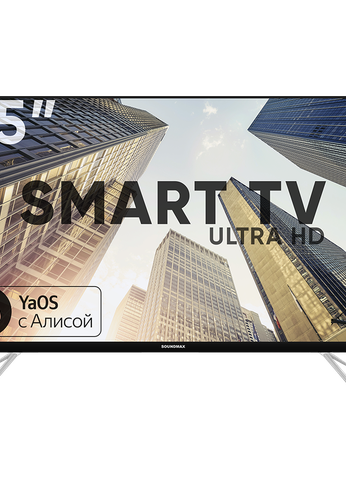 Телевизор LED 55" Soundmax SM-LED55M04SU черный 4K UHD SmartTV Яндекс.ТВ