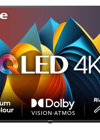 Телевизор QLED 43" Hisense 43E7NQ (RU) Frameless черный 4K Smart TV