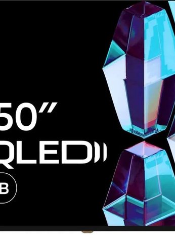 Телевизор QLED 50" Sber SDX-50UQ5234 черный 4K UHD SmartTV
