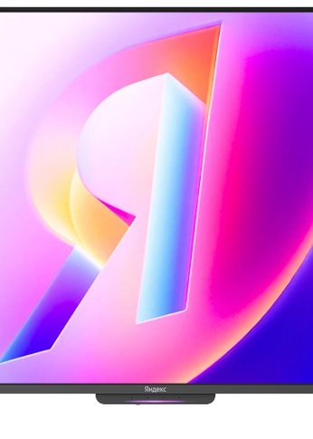 Телевизор QLED 55" Яндекс ТВ Станция Бейсик QLED YNDX-00080 с Алисой черный 4K UHD SmartTV