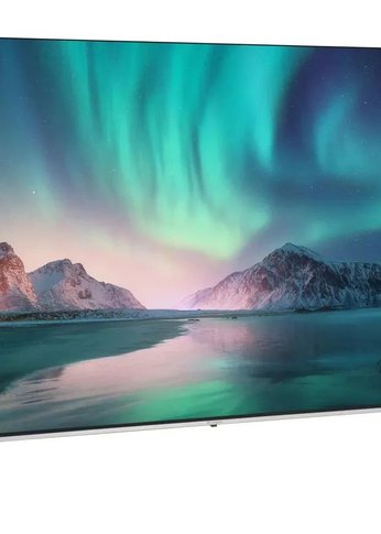 Телевизор QLED 65" Hyundai H-LED65QBU7500 Android TV Frameless черный 4K Ultra HD 60Hz DVB-T DVB-T2 DVB-C DVB-S DVB-S2 USB WiFi Smart TV