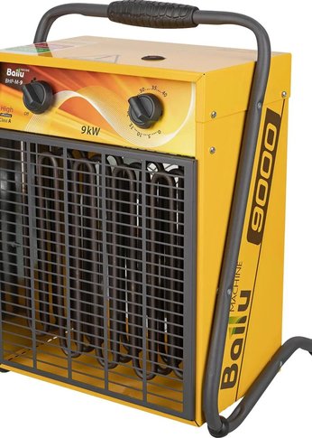 Тепловая пушка электрическая Ballu BHP-M-9 yellow (производительность до 850 м3/час, мощность 9 кВт, 400В) (НС-1035062)