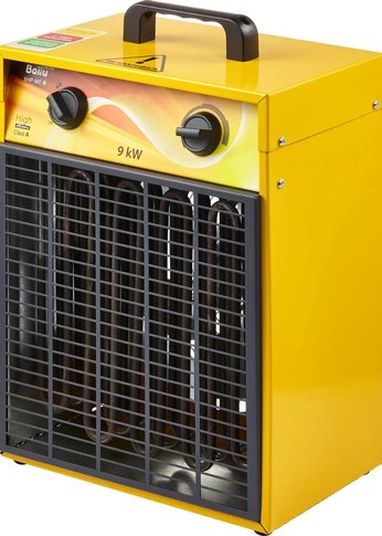 Тепловая пушка электрическая Ballu BHP-ME-9 yellow (производительность до 820 м3/час, мощность 9 кВт, 400В) (НС-1069380)