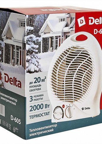 Тепловентилятор Delta D-605 : 2000Вт (6)