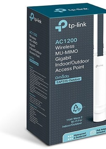 Точка доступа TP-Link EAP225-outdoor AC1200 10/100/1000BASE-TX белый