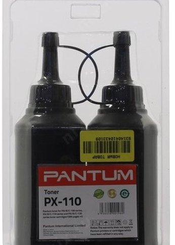 Тонер Pantum PX-110 черный флакон 2x (в компл.:2 чипа) для принтера P2000/M5000/M6000