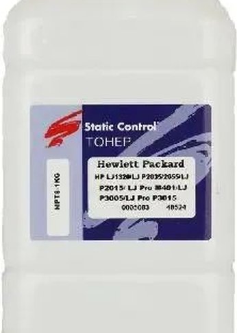 Тонер Static Control MPT8-1KG черный флакон 1000гр. для принтера HP LaserJet 5000/4100/1200