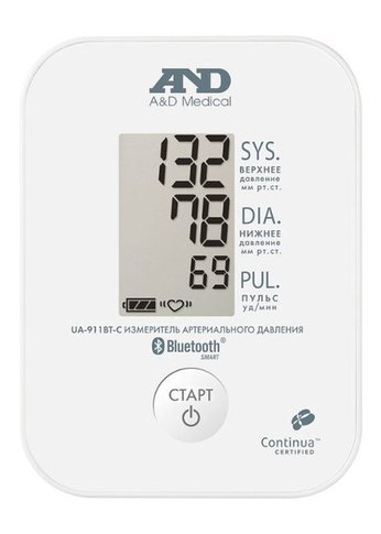 Тонометр автоматический A&D UA-911BT-C
