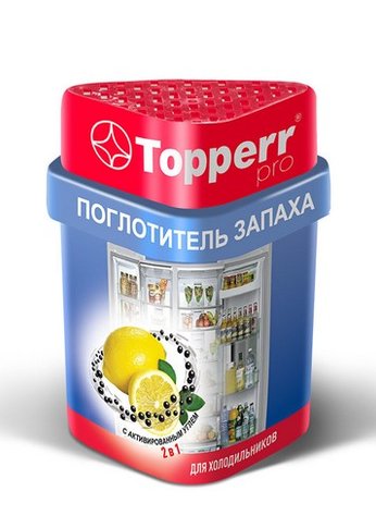 Topperr 3116 Поглотитель запаха для холодильника (лимон/уголь)