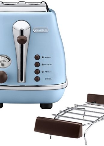 Тостер Delonghi CTOV2103.AZ 900Вт голубой