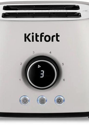 Тостер Kitfort КТ-6250 800Вт белый/черный