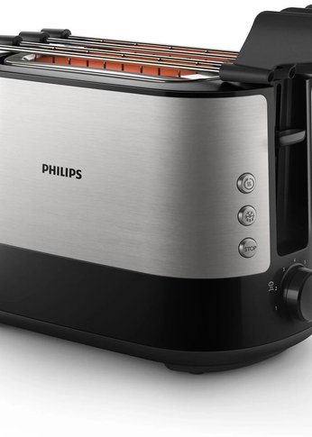 Тостер Philips HD2639/90 730Вт черный/серебристый