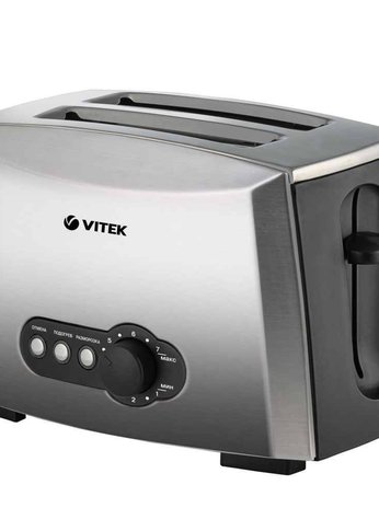 Тостер Vitek VT-7162 945Вт нержавеющая сталь
