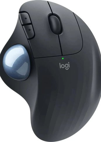 Трекбол Logitech Ergo M575 Graphite черный беспроводной 400-2000 dpi, Bluetooth или 2.4GHz, USB-ресивер (Logitech Unifying®), 5 к