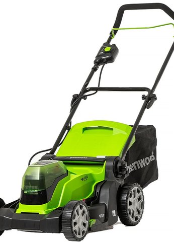 Триммер аккумуляторный GreenWorks GD40BCB, 40V, 40,6 см, бесщеточный, с АКБ 4АЧ и ЗУ (2105707UB)