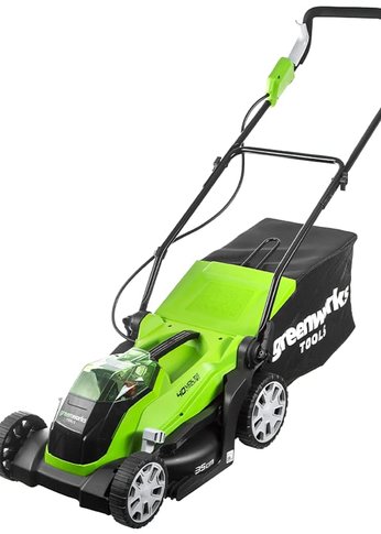 Триммер аккумуляторный GreenWorks GD60BCBk4, 60V, 40 см, бесщеточный с велосипедной ручкой, с 1хАКБ 4Ач и ЗУ (2108407UB)