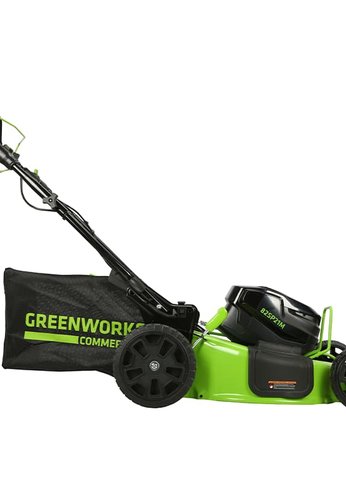 Триммер аккумуляторный GreenWorks GD82BCBk5, 82V, 45 см, бесщеточный, с 1хАКБ 5 Ач и ЗУ (2110707UB)