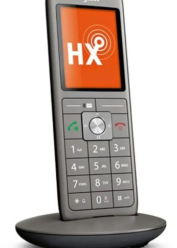 Трубка доп. Dect Gigaset CL660HX HSB RUS черный для CL660