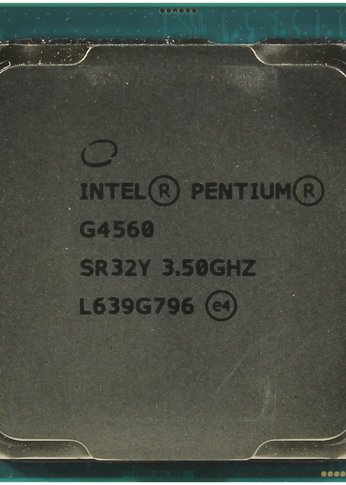 Центральный процессор INTEL Pentium G4560 Kaby Lake-S 3500 МГц Cores 2 3Мб Socket LGA1151 54 Вт GPU HD 610 OEM CM8067702867064SR32Y 