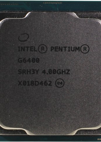 Центральный процессор INTEL Pentium G6400 Comet Lake 4000 МГц Cores 2 4Мб Socket LGA1200 58 Вт GPU UHD 610 OEM CM8070104291810SRH3Y 